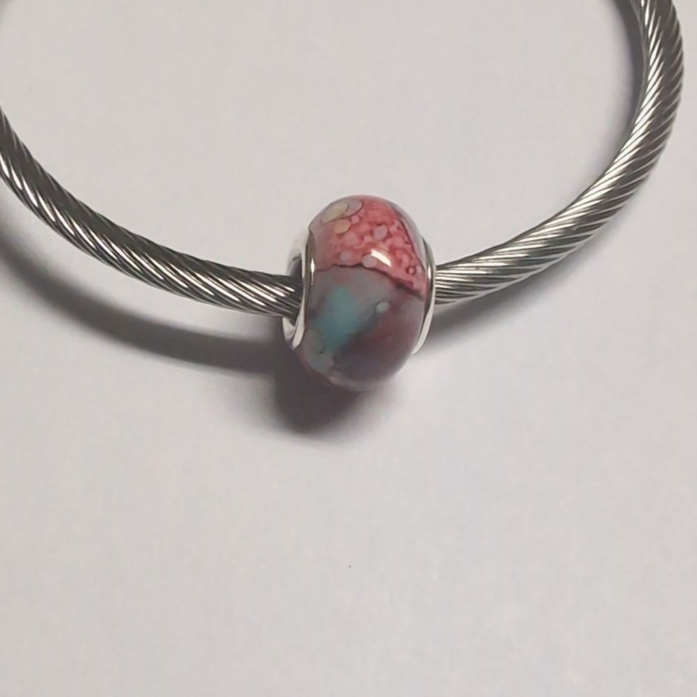 Red‎ Watercolor Charm for Pandora Style Bracelet